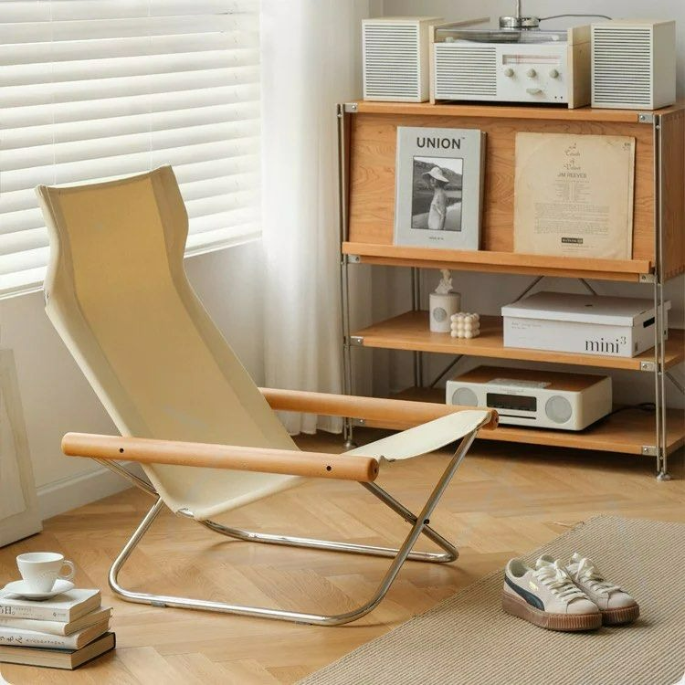 ZELDA Canva Folding Lounger Chair