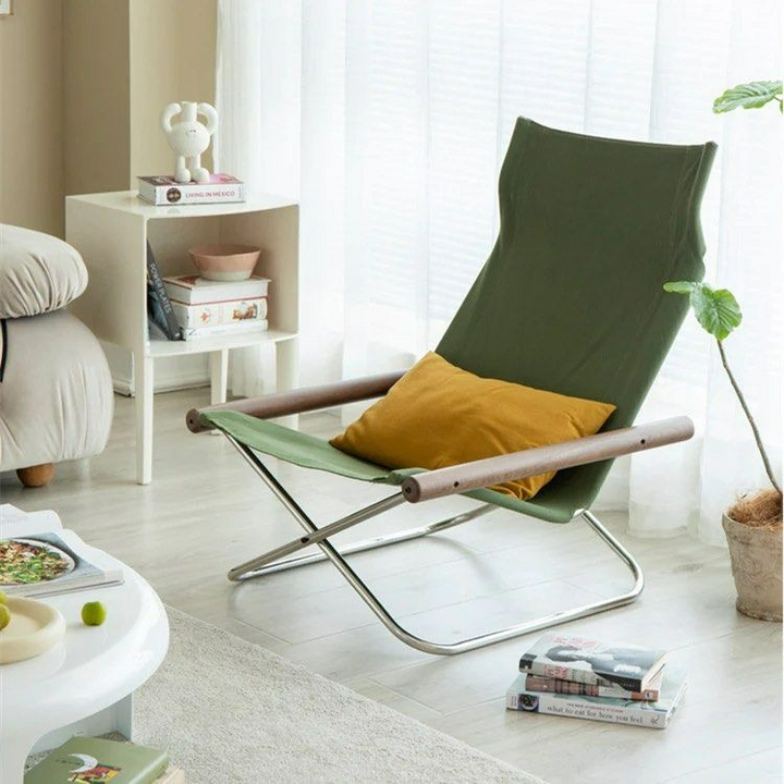 ZELDA Canva Folding Lounger Chair