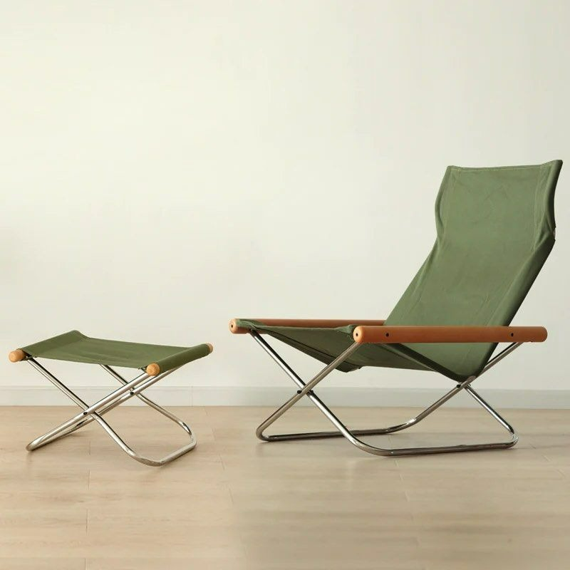 ZELDA Canva Folding Lounger Chair