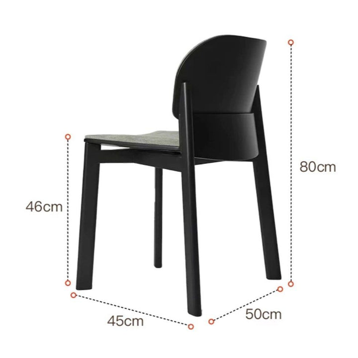 HUNKEL Modern Solid Wood Dining Chair