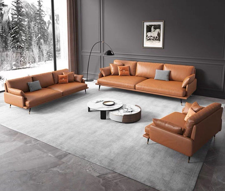 BELMIRA Modern Leather Sofa