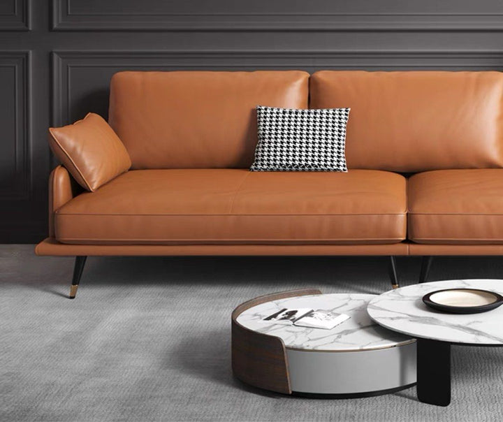 BELMIRA Modern Leather Sofa