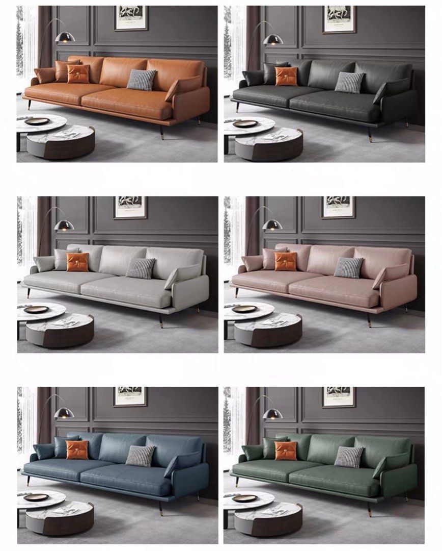 BELMIRA Modern Leather Sofa