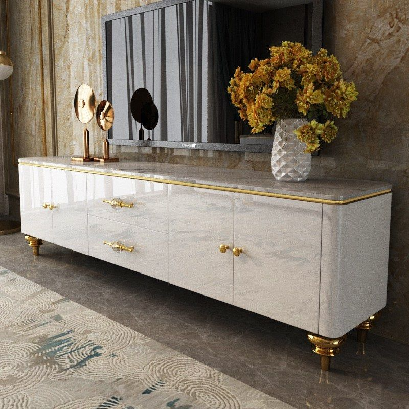 ELRAN Modern Sintered Stone TV Console