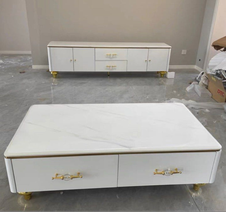 ELRAN Modern Sintered Stone TV Console