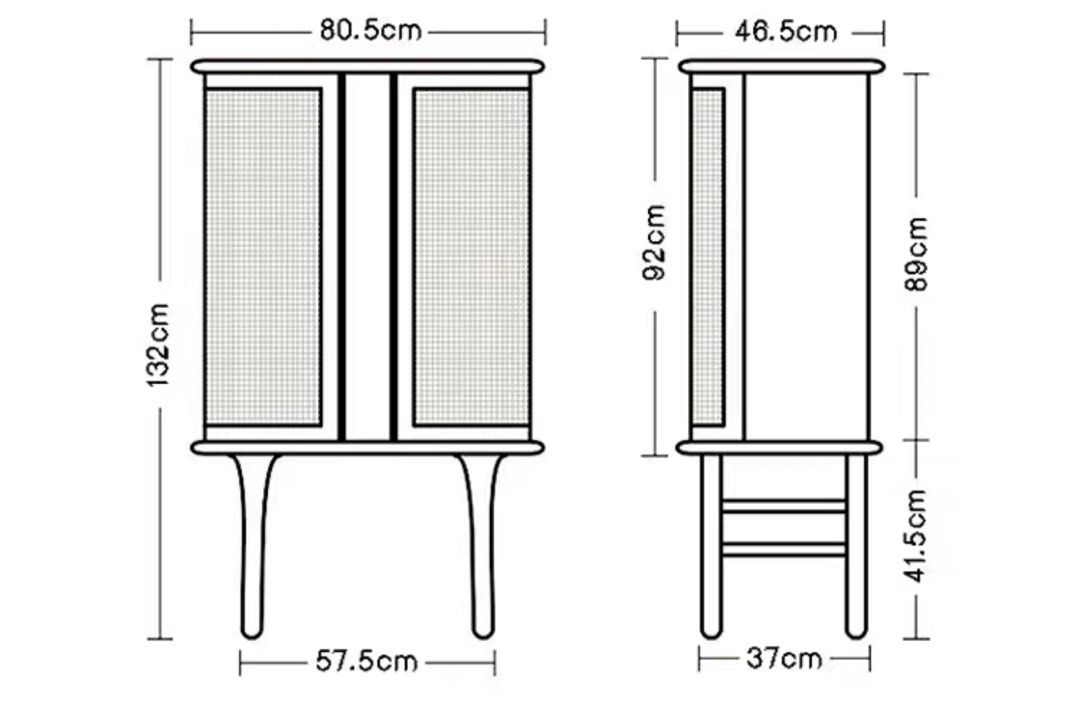 VICO Rustic Side Cabinet