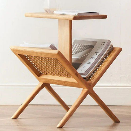 ZAPATA End Table With Mini Bookcase