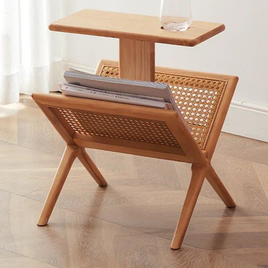 ZAPATA End Table With Mini Bookcase