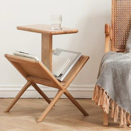ZAPATA End Table With Mini Bookcase