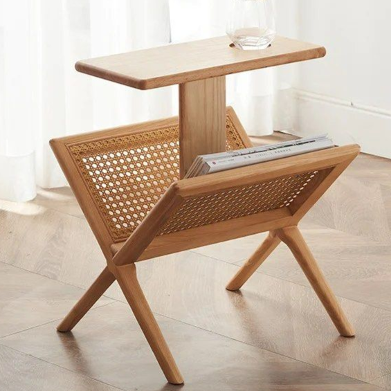 ZAPATA End Table With Mini Bookcase