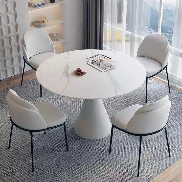 NOELANI Modern Sintered Stone Round Dining Table