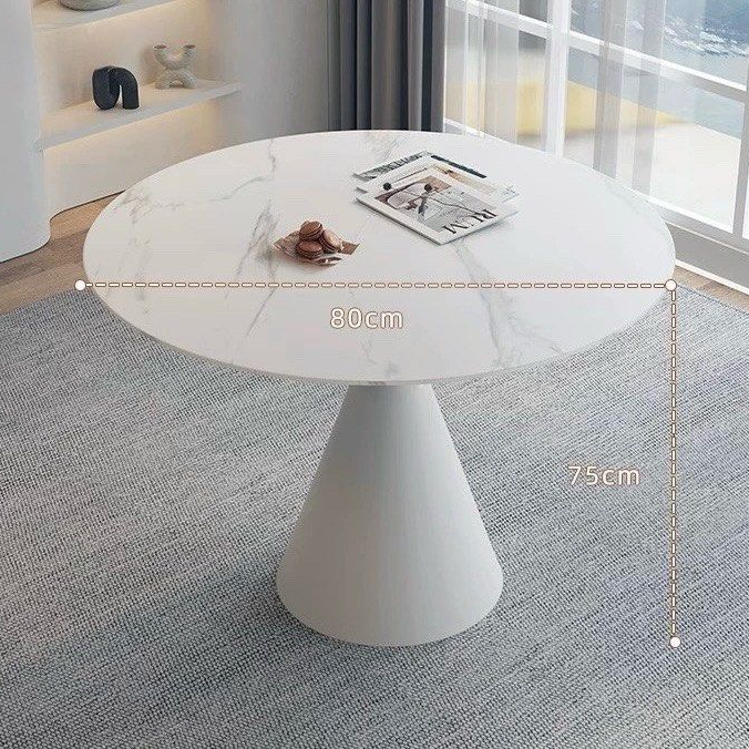 NOELANI Modern Sintered Stone Round Dining Table