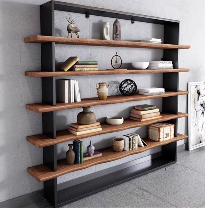 EUNICE Industrial Pine Wood Shelf