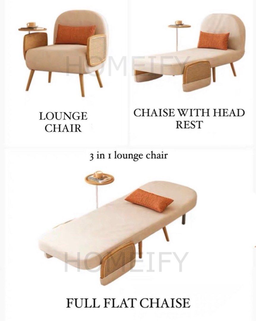 ASTRID Modern 3 in 1 Lounge Chair
