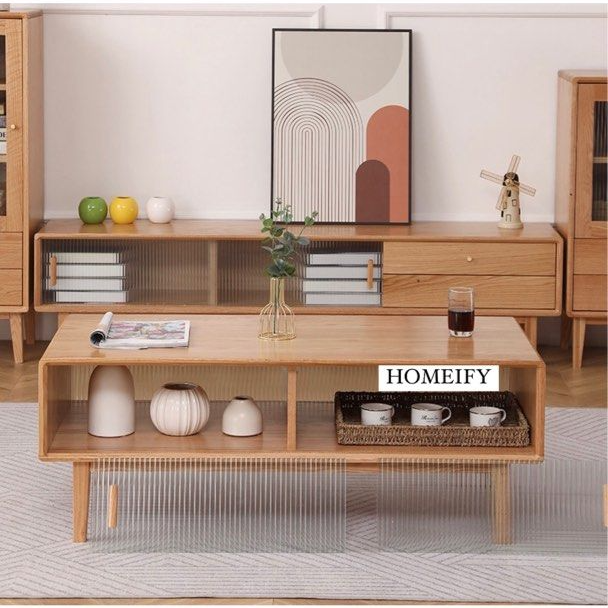 GARRETT Solid Wood Coffee Table