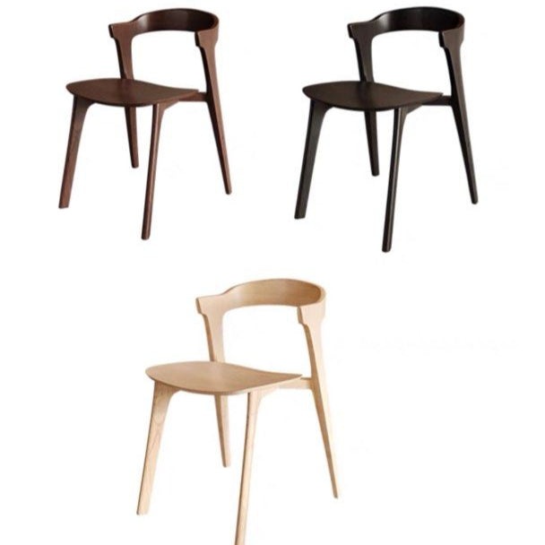 DRELE Modern Solid Wood Dining Table