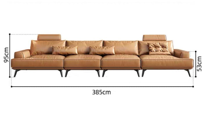 ELLINA Modern Genuine Leather Sofa