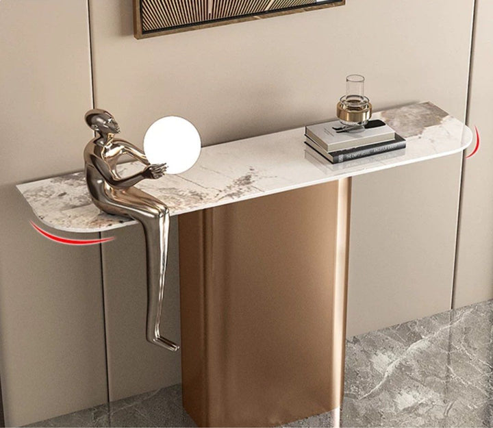 VASHTI Modern Sintered Stone Console Table
