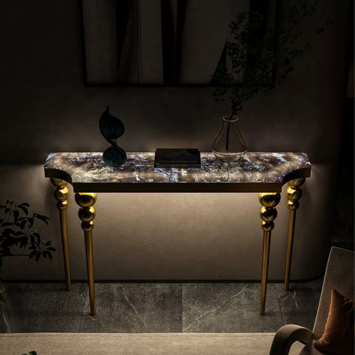 OSIRIS Modern Crystal Console Table