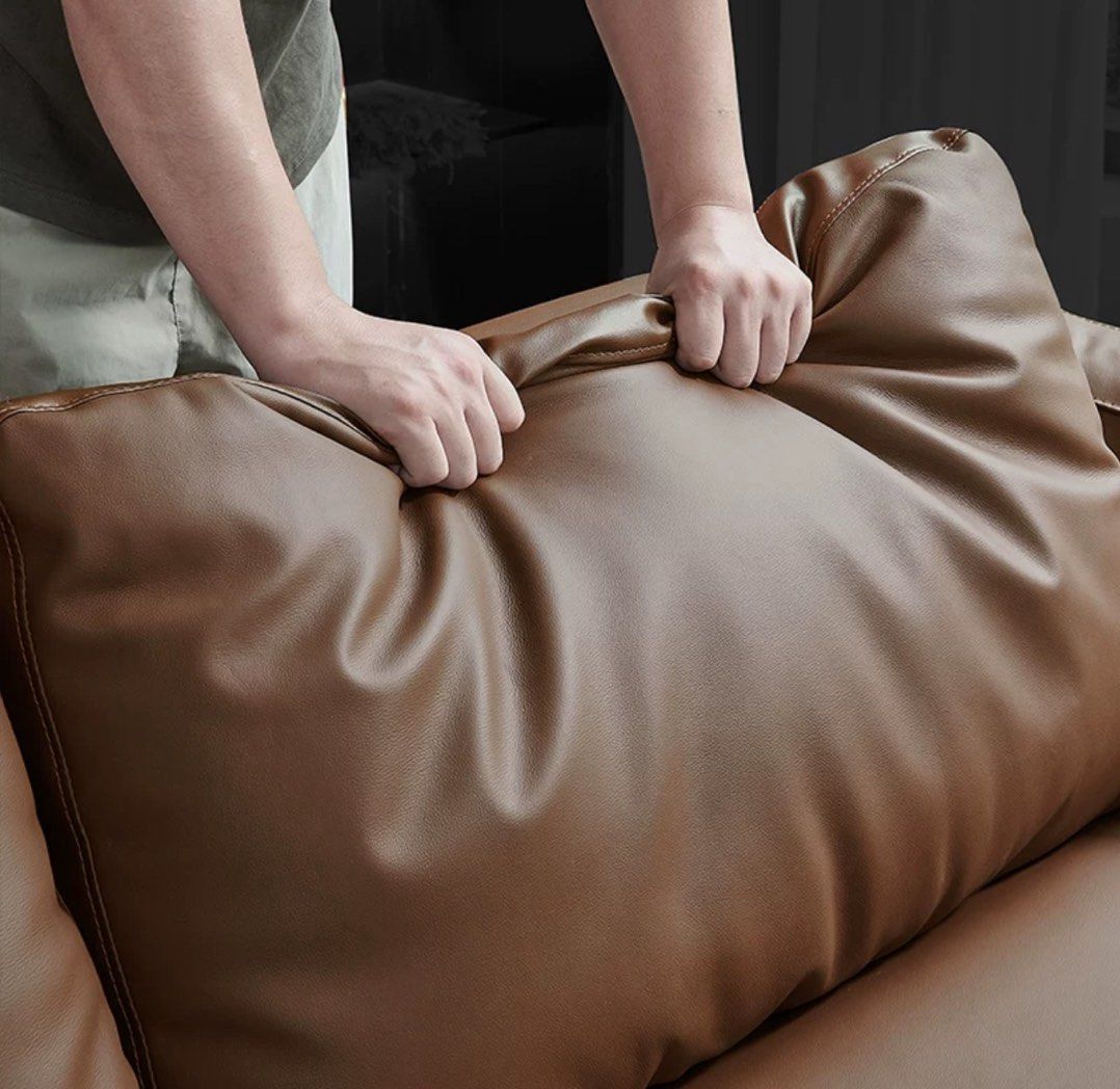 ELVARIS Modern Genuine Leather Sofa