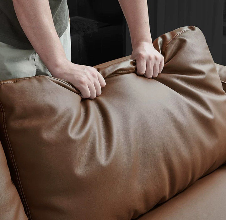 ELVARIS Modern Genuine Leather Sofa