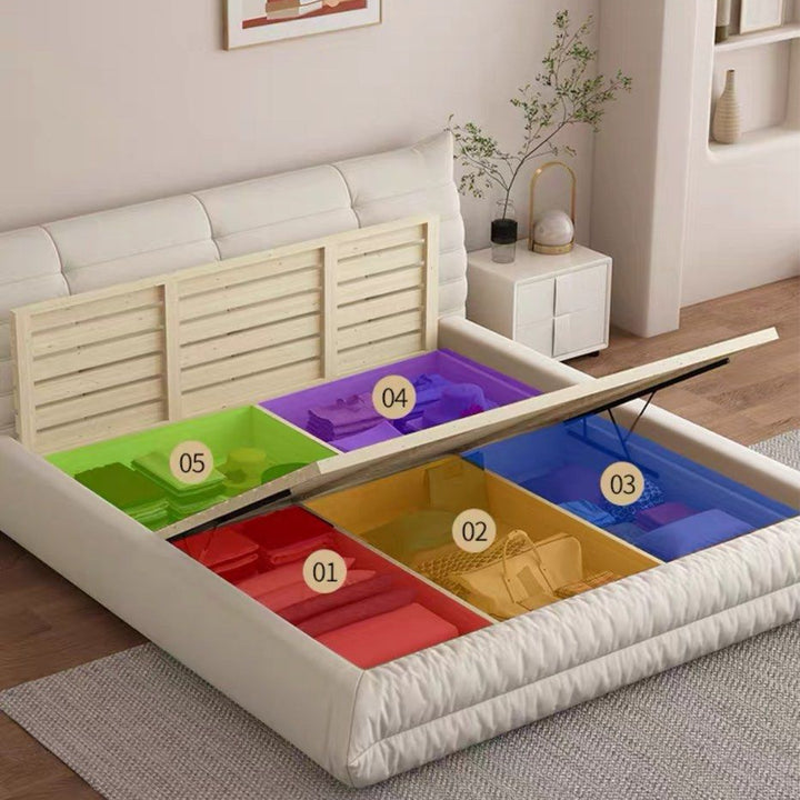 BELVIN Modern Leather Bedframe