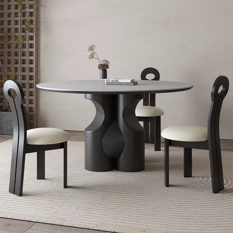 NYRA Modern Sintered Stone Round Dining Table