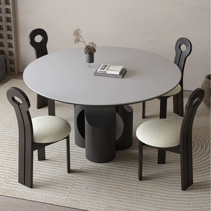 NYRA Modern Sintered Stone Round Dining Table