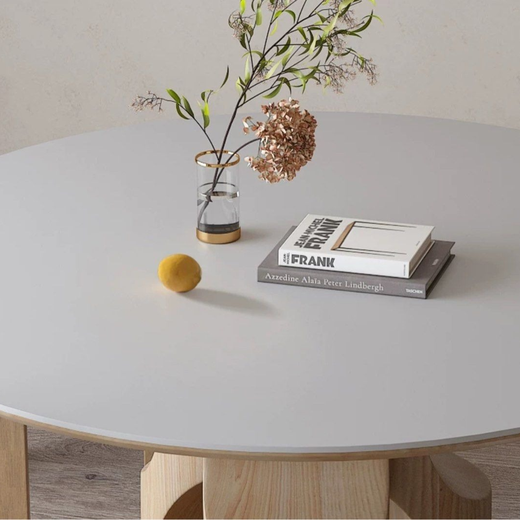 NYRA Modern Sintered Stone Round Dining Table