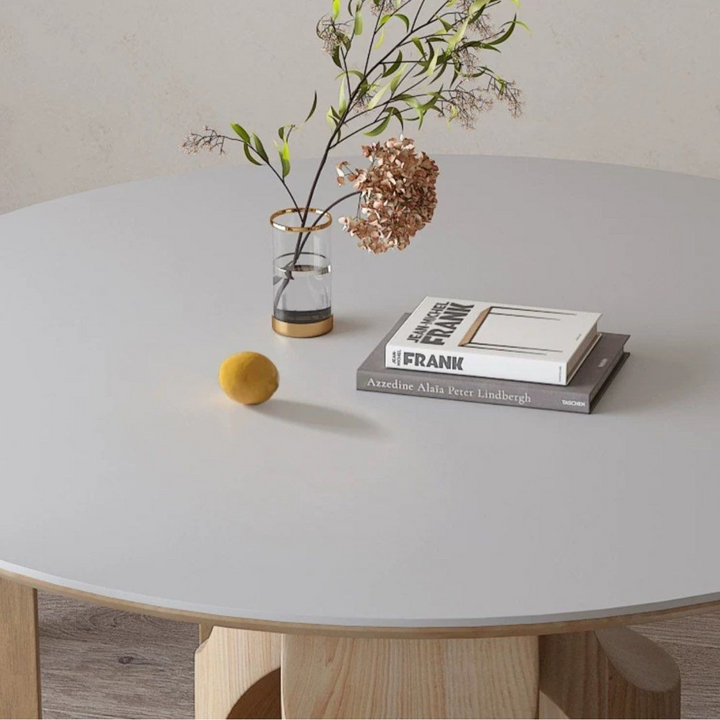 NYRA Modern Sintered Stone Round Dining Table