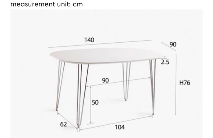 GIOVANNI Modern Dining Table