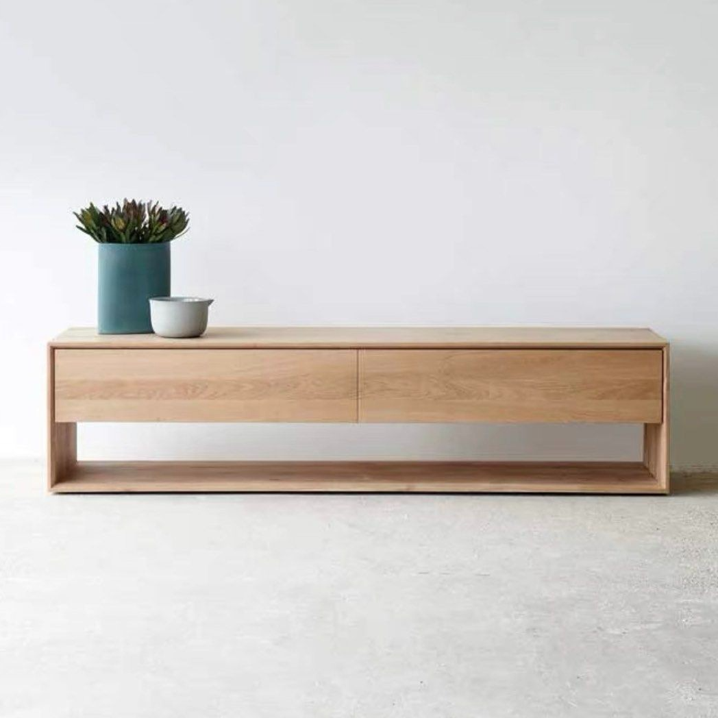 KALLUS Modern Solid Wood TV Console