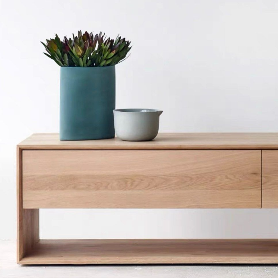 KALLUS Modern Solid Wood TV Console