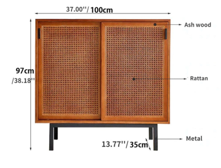 PHONSO Rattan Sideboard