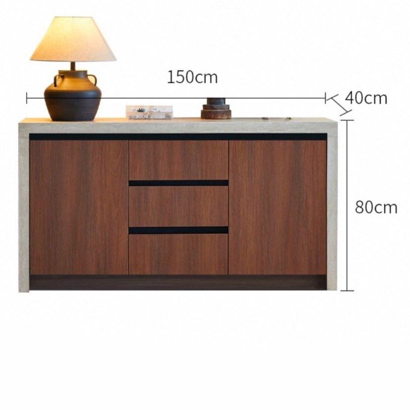 BETERN Modern Travertine Sideboard