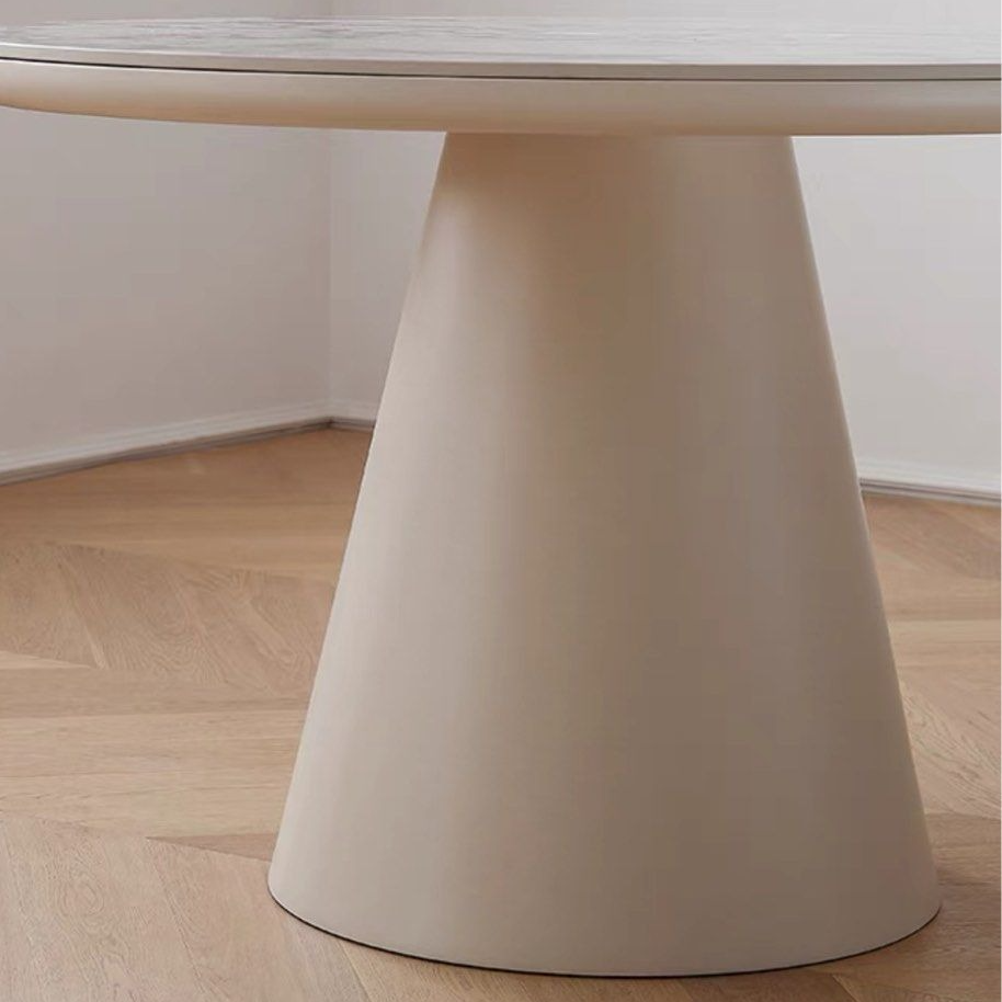 JOVAN Japandi Sintered Stone Round Dining Table