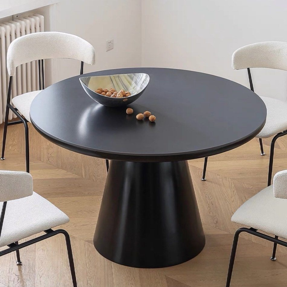 JOVAN Japandi Sintered Stone Round Dining Table