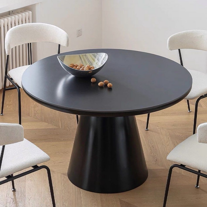JOVAN Japandi Sintered Stone Round Dining Table