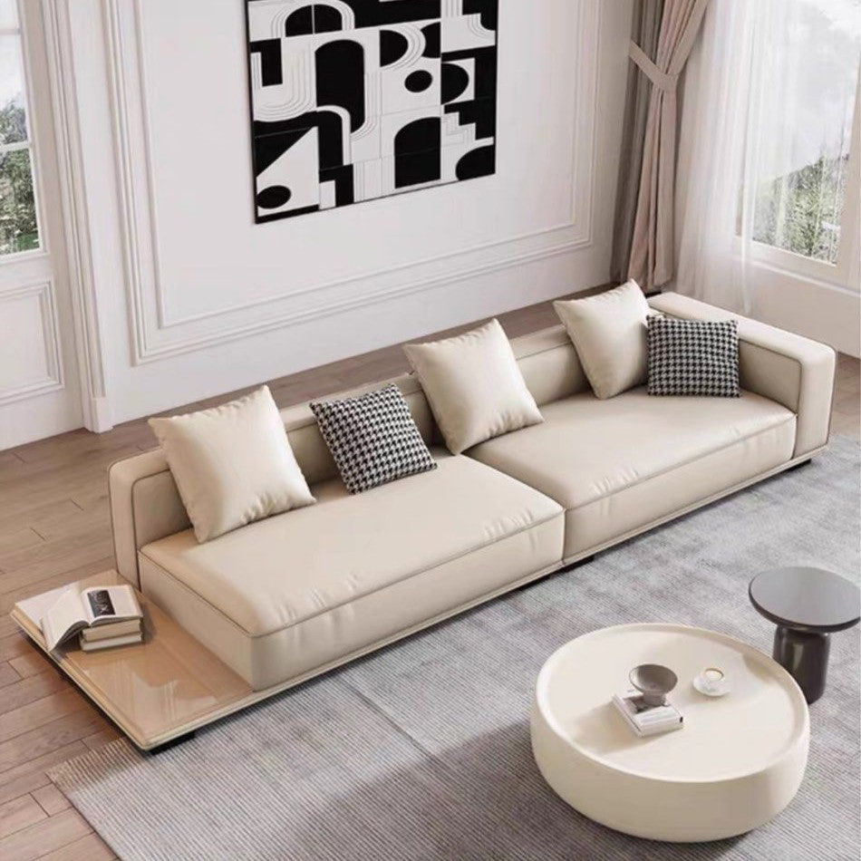 MARVELLA Minimalist Leather Sofa