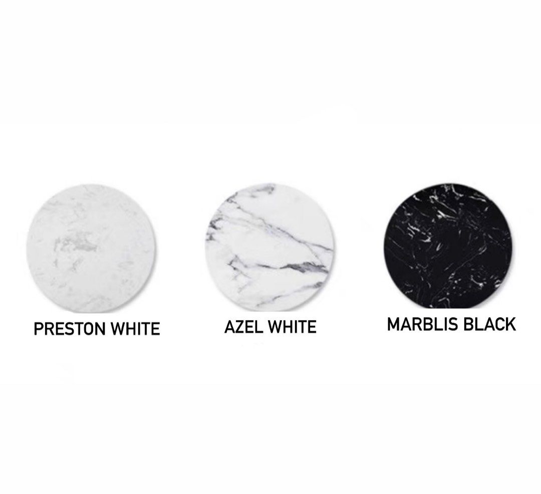 VARIK Modern Marble Oval TV Console