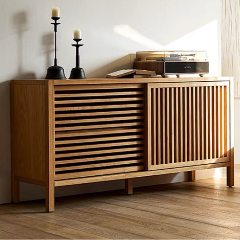 HOZIN Japandi Solid Wood Sideboard