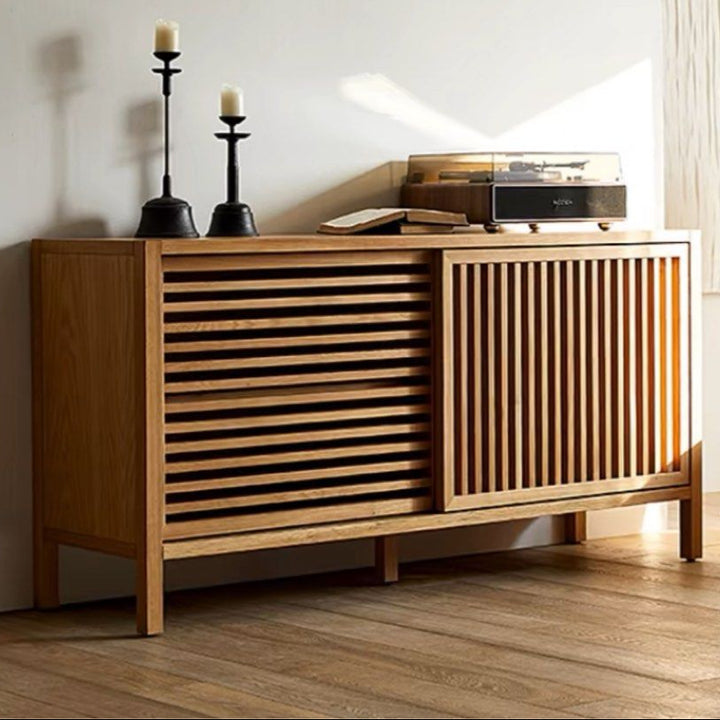 HOZIN Japandi Solid Wood Sideboard