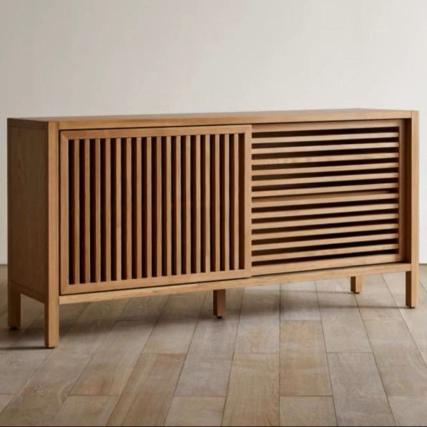 HOZIN Japandi Solid Wood Sideboard