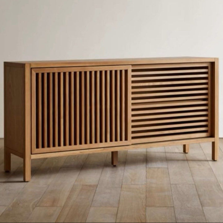 HOZIN Japandi Solid Wood Sideboard