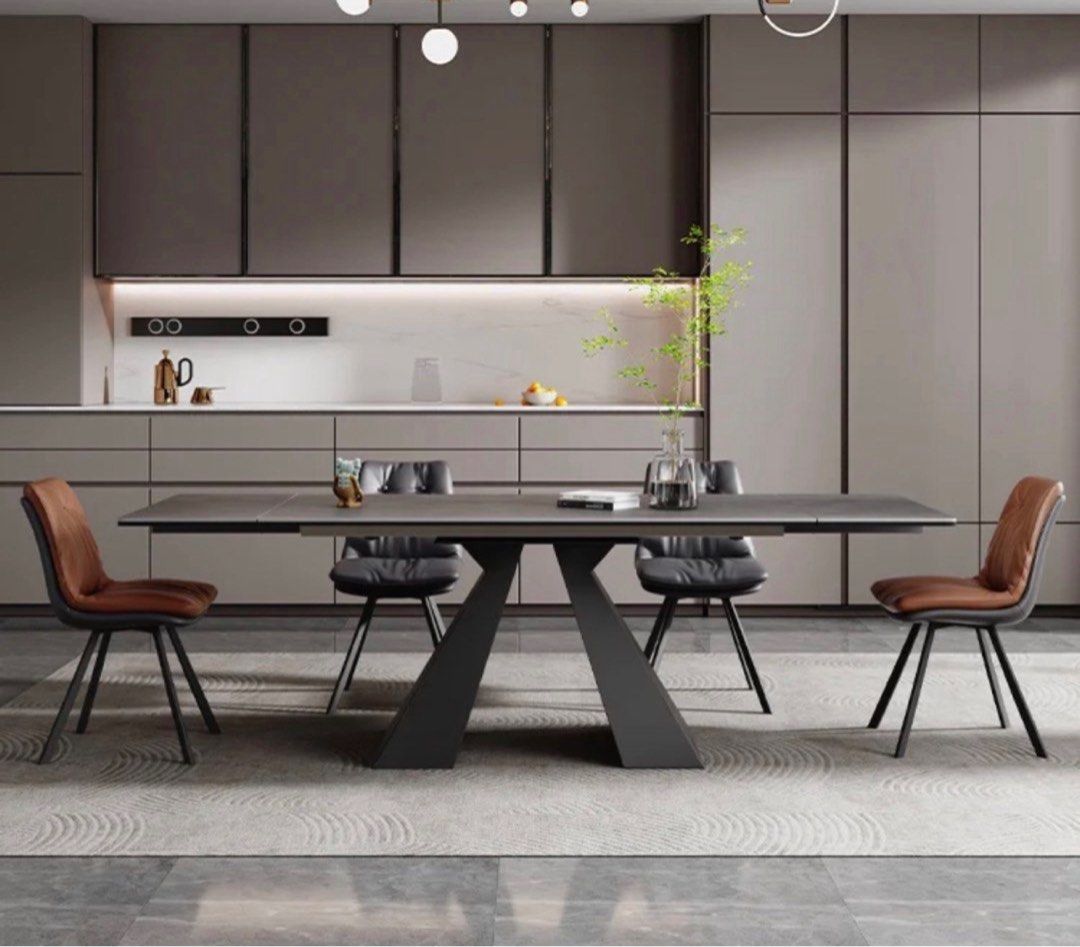 BLANCA Modern Extendable Sintered Stone Dining Table