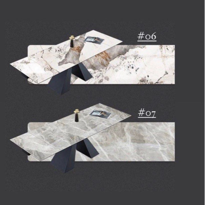 BLANCA Modern Extendable Sintered Stone Dining Table