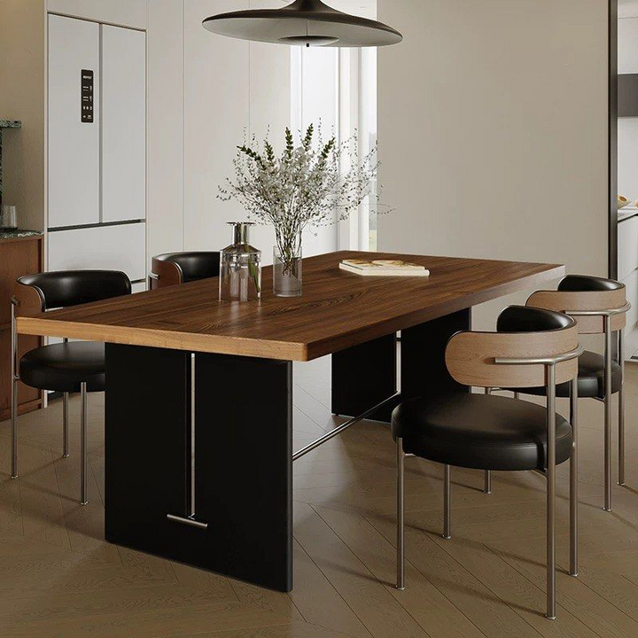 OSCARD Modern Solid Wood Dining Table