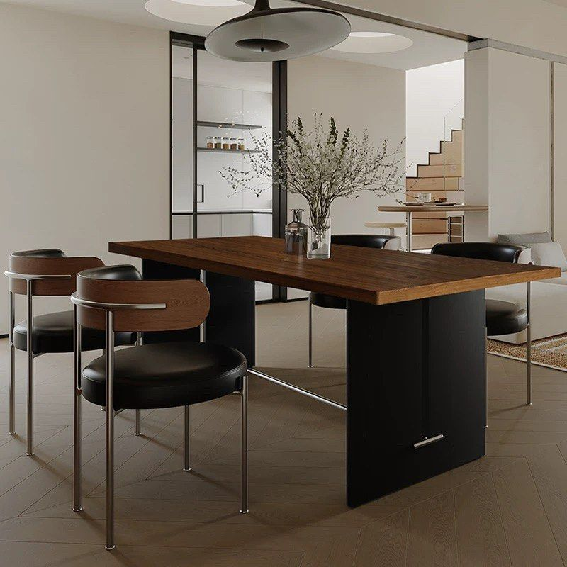 OSCARD Modern Solid Wood Dining Table