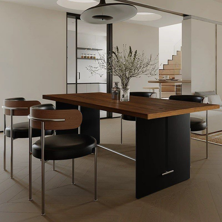 OSCARD Modern Solid Wood Dining Table