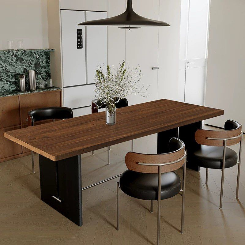 OSCARD Modern Solid Wood Dining Table
